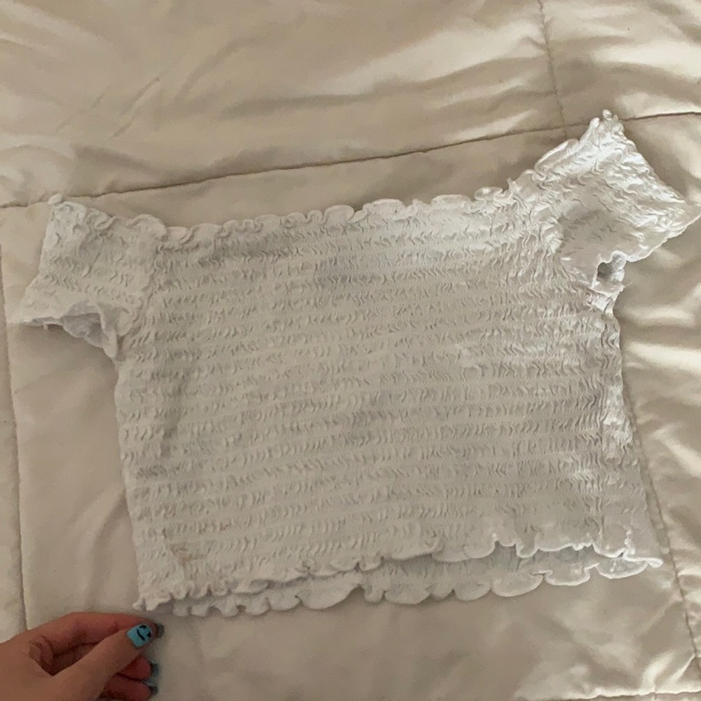 White h&m top